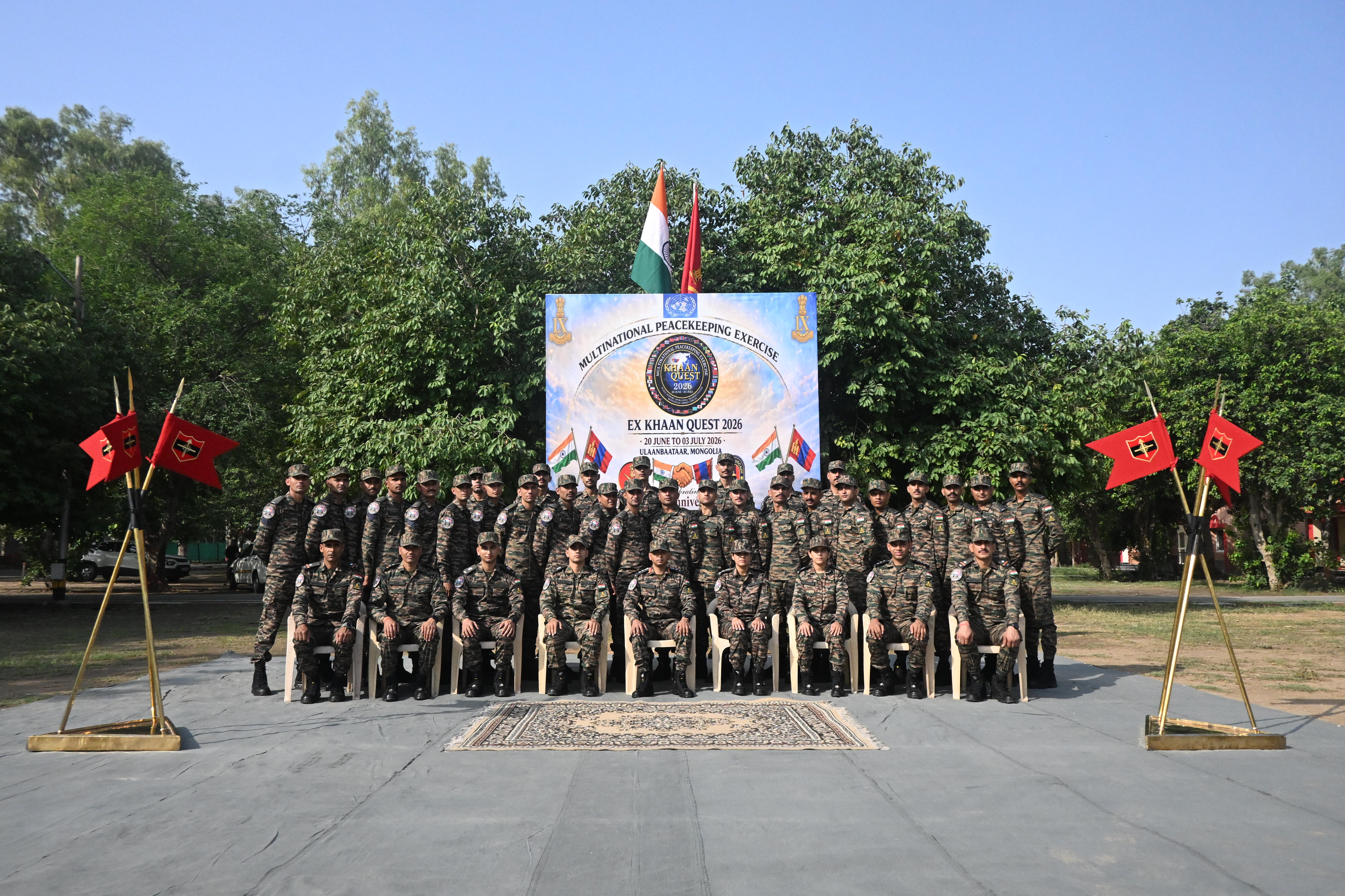 Indian Army Contingent Departs for Multilateral Military Exercise Khaan Quest